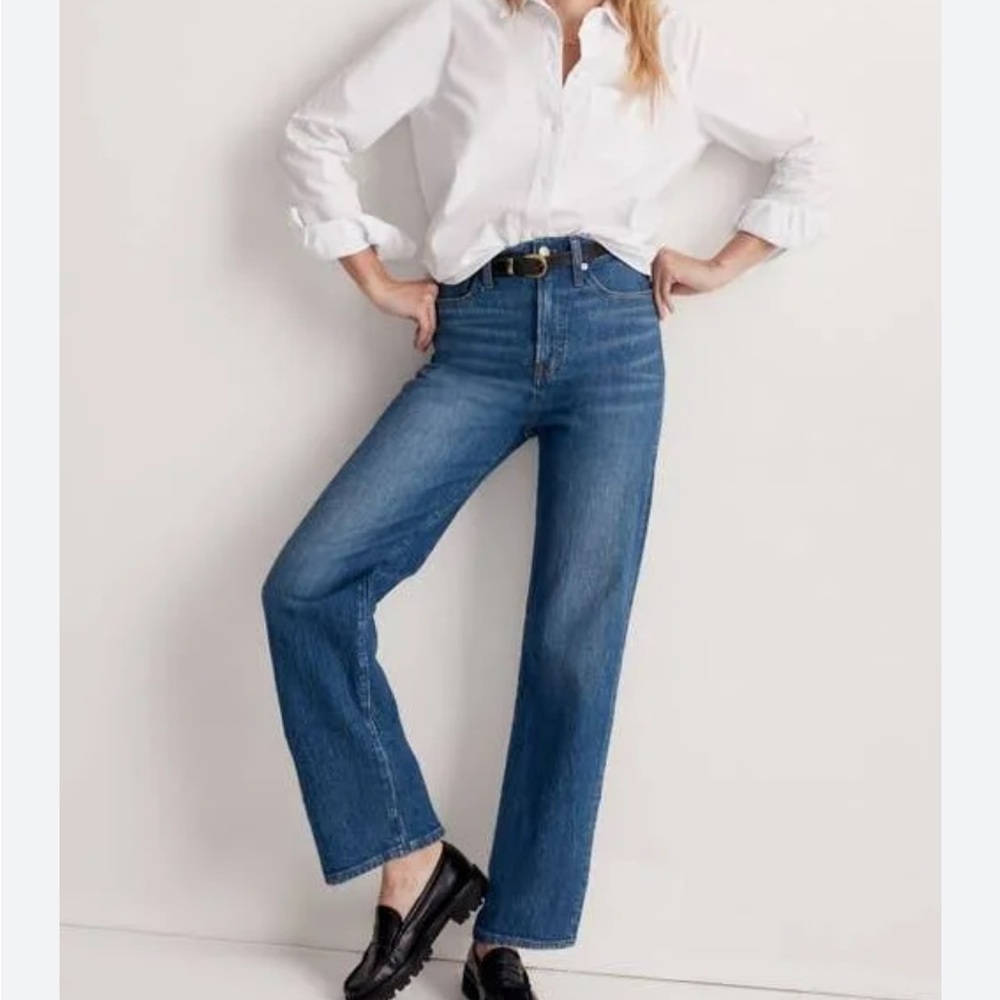 Madewell The Perfect Vintage Wide-Leg Jean in Leifland Wash